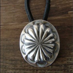 NAVAJO CONCHO HAIR TIE - STERLING SILVER BY JULIA SMITH